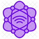 Internet Cuantico Ciencia Atomo Icono