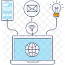 Tecnologia Sem Fio Automacao De Sistemas Internet Das Coisas Ícone