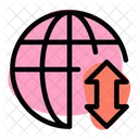 Worldwide Up Down Icon