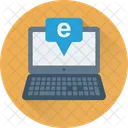 Internet Browsing Laptop Icon