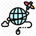 Internet Data Cloud Icon