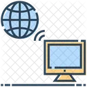 Internet Signals World Icon