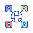 Internetkommunikation  Symbol