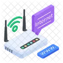 Internet Modem Internet Router Wireless Connection アイコン