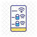 Internet Networks On Display Smartphone Wifi Icon
