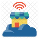 Internet Of Thing Wifi Shopping Icon