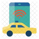 Internet Of Thing Wifi Taxi Icon