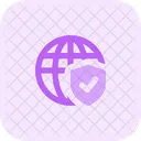 Internet Protection Internet Check Globe Check Protection Icon