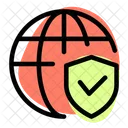 Worldwide Check Protection Icon