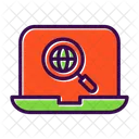 Internet Research Analytic Marketing Icon