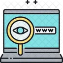 Internet Researchinternet Searching Web Surffing Web Search Icon