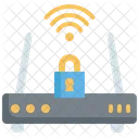 Internet Router Security Router Lock Internet Lock Icon
