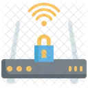 Internet Router Sicherheit Router Sperre Internet Sperre Symbol