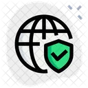 Internetschutz Internetcheck Globe Check Schutz Symbol