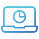 Laptop Pie Chart Info Icon