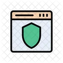 Internet Security Webpage Icon