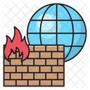 Firewall Security Internet Icon