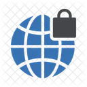 Internet Security Global Lock Icon
