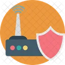 Internet Security Shield Internet Modem Icon