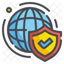 Internet Security Network Security World Icon