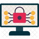 Internet Security Blockchain Encrypted Icon