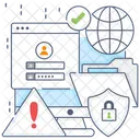 Confidential Information Document Protection Data Encryption Icône