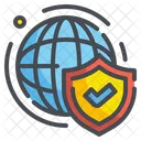 Internet Security Network Security World Icône