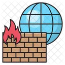Firewall Seguranca Internet Ícone