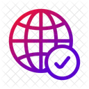 Internet Genehmigen Hakchen Icon