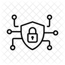 Cybersicherheit Daten Schutz Icono