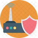 Internetsicherheit Schild Internetmodem Icono