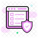 Netzwerksicherheit Internetsicherheit Cybersicherheit Symbol