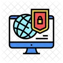Welt Schutz Internet Symbol