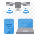 Online Satellite Smartphone Icon