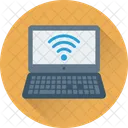Internet Signals Laptop Icon