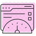 인터넷 속도 체크 색상 그림자 얇은 선 아이콘 아이콘