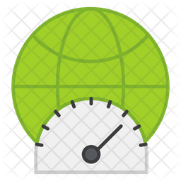 Internet Speed Test Icon - Download in Flat Style