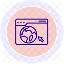 Internet Browsing Zeilensymbol Symbol