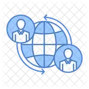 Internet User Connected Connections Icon