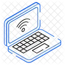 Laptop Internet Internetverbindung WLAN Icon