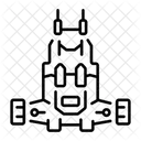 Interplanetary Spaceship Vessel Exploration Icon