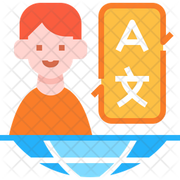 Interpreter Icon - Download in Flat Style