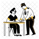 Interrogation Arrest Criminal Theft Icon