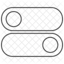 Toggle Switch Thinline Icone Ícone