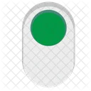 Interruttore Verde Acceso Icon