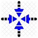 Seta De Interseccao Icone De Seta Intersecao Ícone