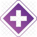Intersección de cuatro vías  Icono