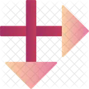 Intersect Arrow  Icon