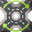 Intersection Road Arrow Icon