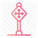 Intersection Road Safety Icon